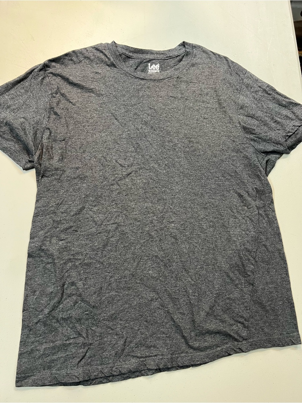 Lee Blank T-Shirt Gray XXL Basic Everyday Tee